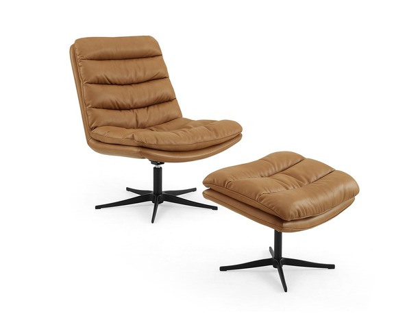 Medal lederen lounge chair (met hoge rug) - 4